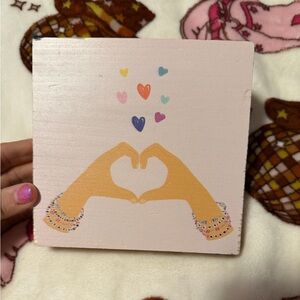 Heart Hands Wall Art Decor With Friendship Bracelets In Art